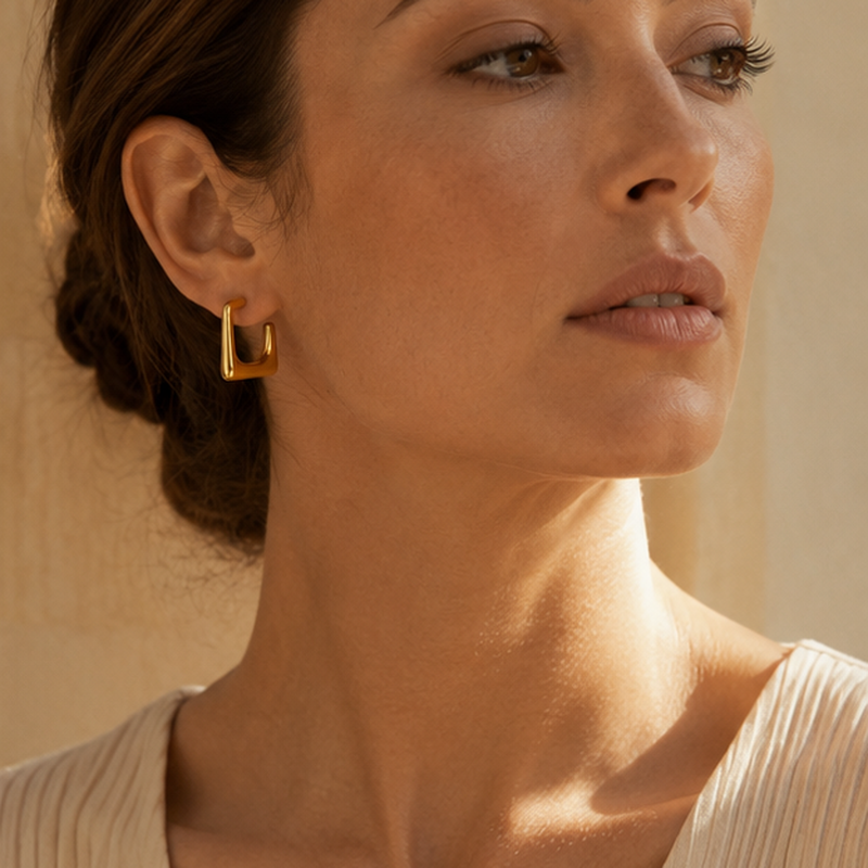 Angolo Square Hoops — Detailansicht