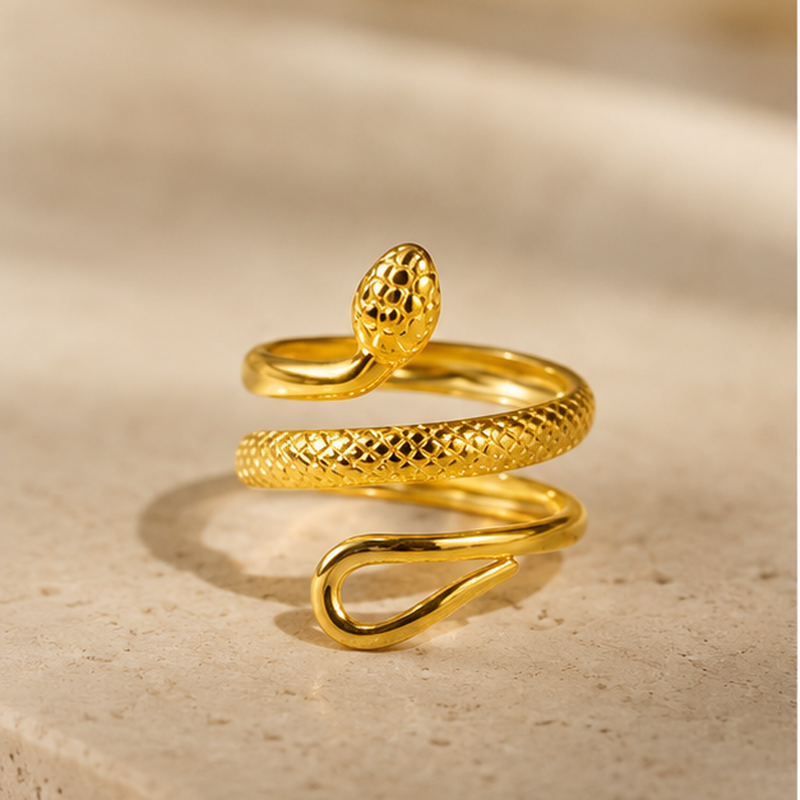 Aspide Snake Wrap Ring