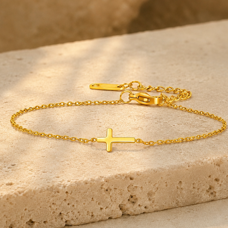 Fede Sideways Cross Bracelet