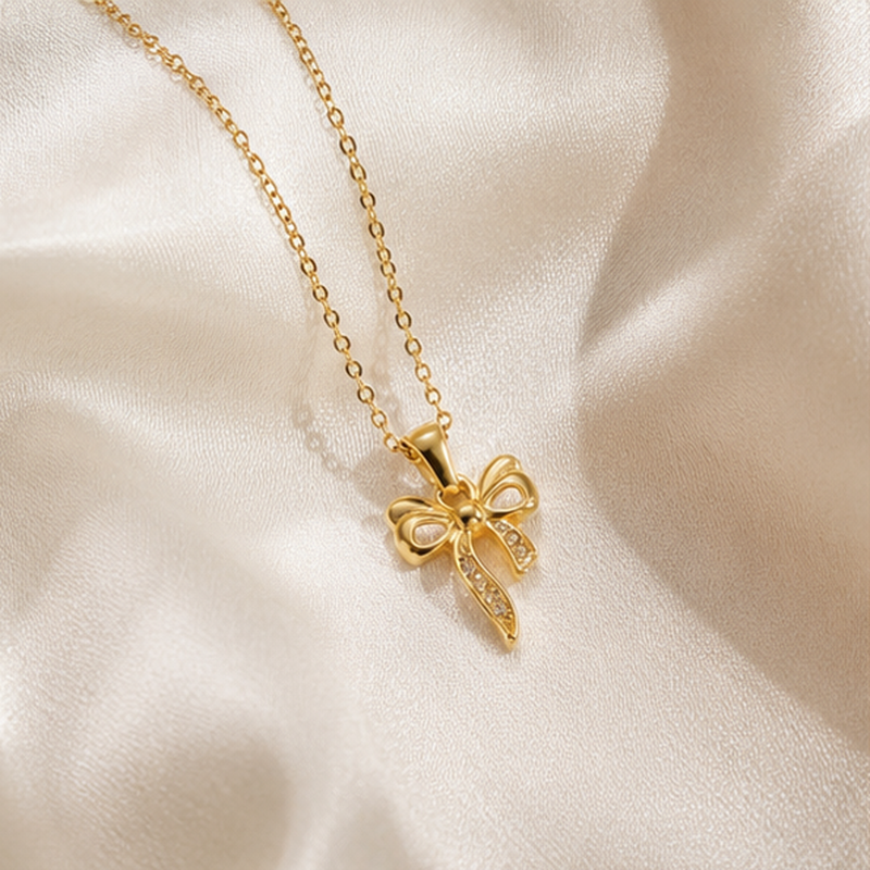Grazia Bow Necklace