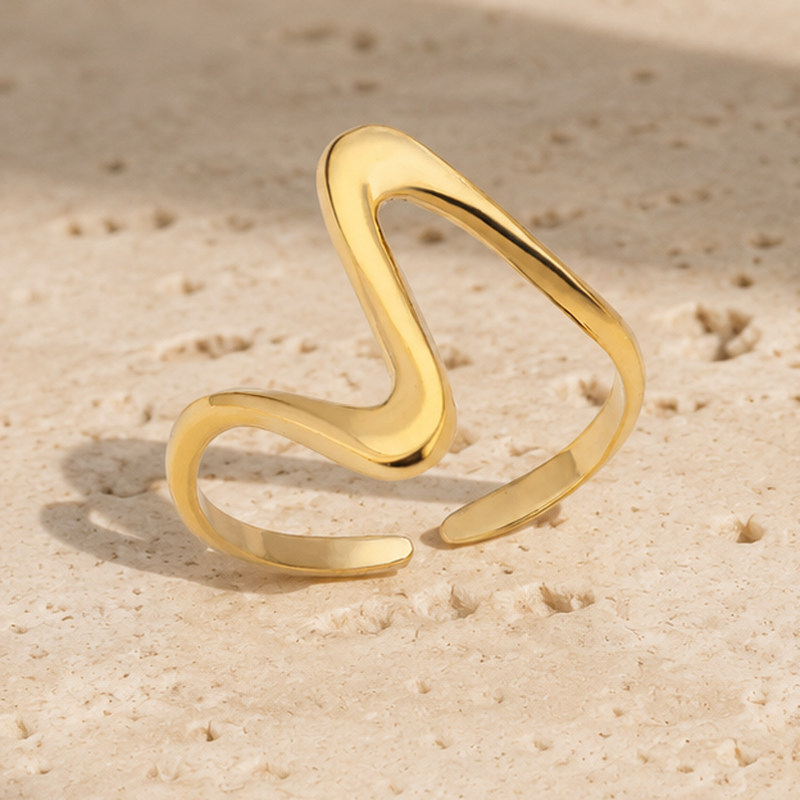 Lampo Chevron Open Ring