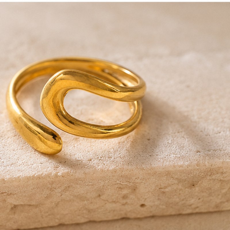 Fluvia Wave Open Ring