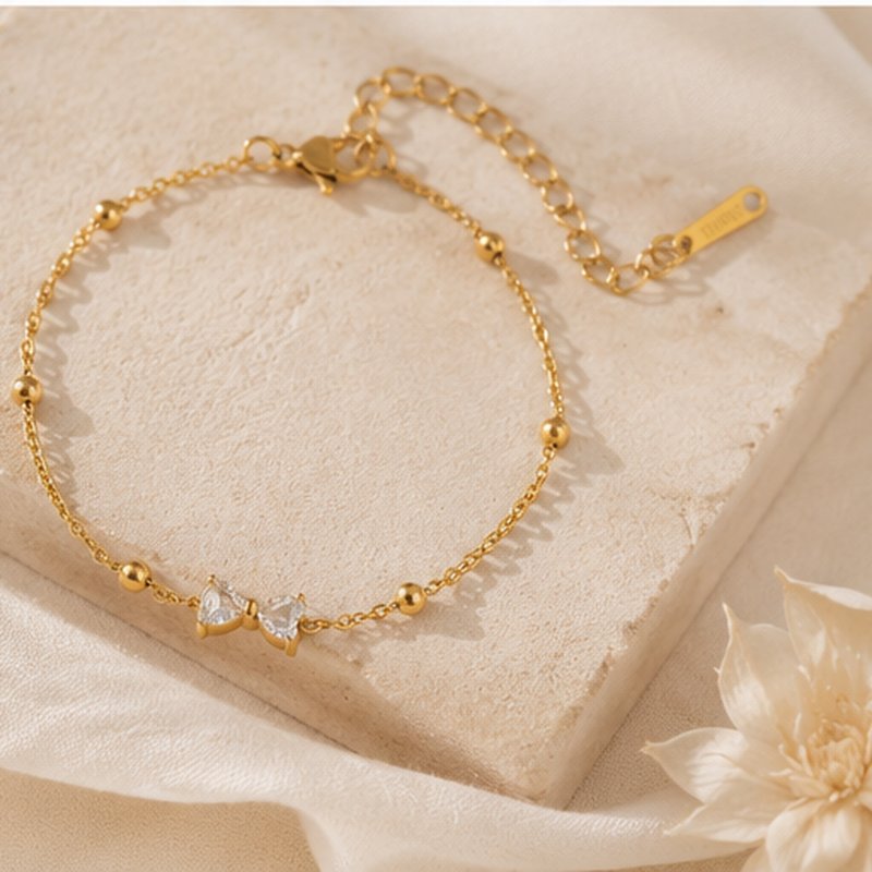 Fiocco Sparkle Bow Bracelet