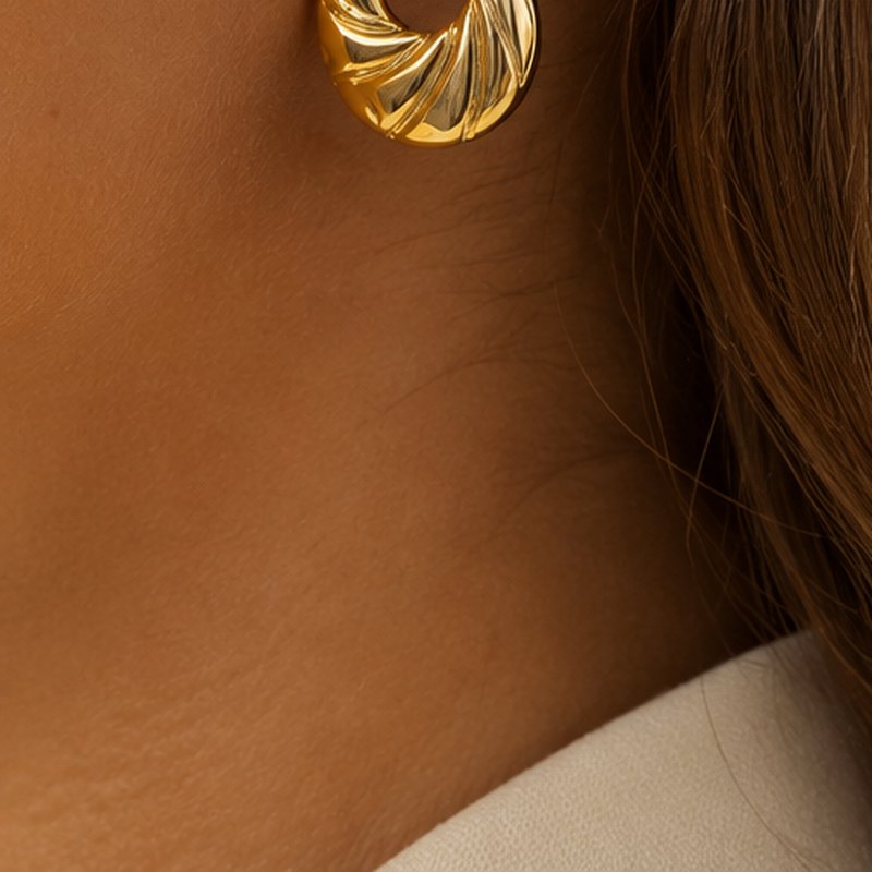 Spirale Twist Drop Earrings