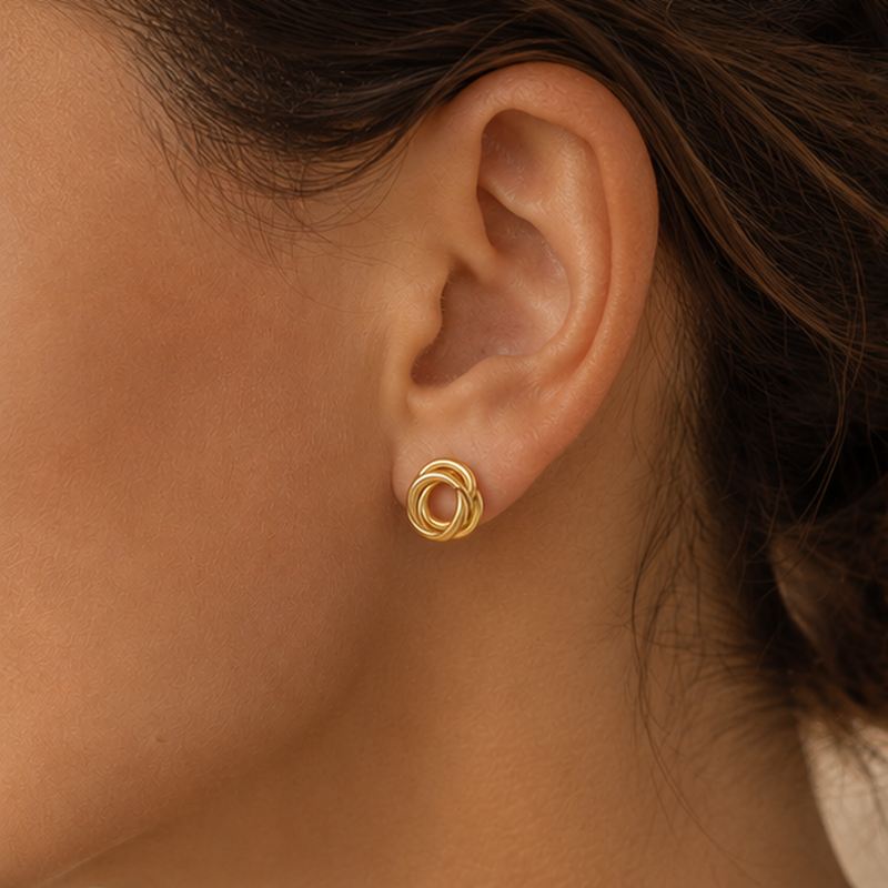 Treccia Knot Earrings — Detailansicht