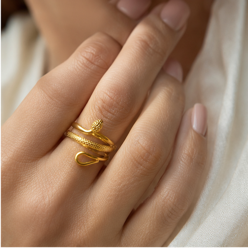 Aspide Snake Wrap Ring