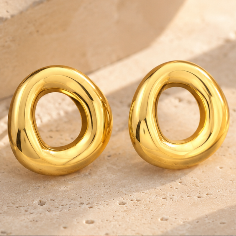 Bolla Chunky Open Stud Earrings