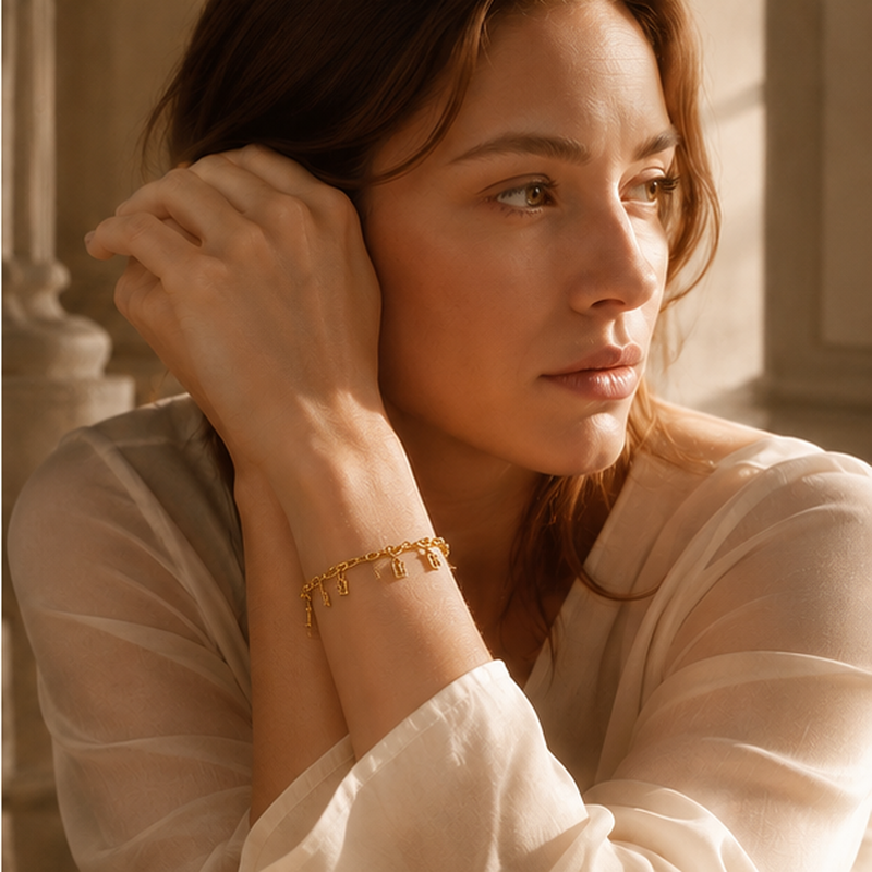 Chiave Lock Charm Bracelet