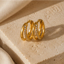 Gemella Double Hoops