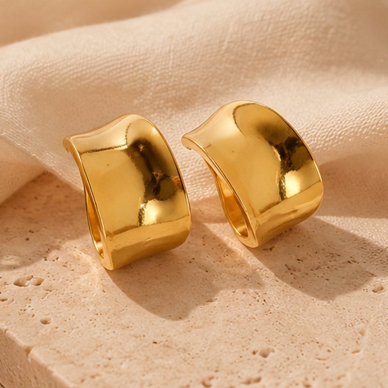 Duna Dome Hoop Earrings
