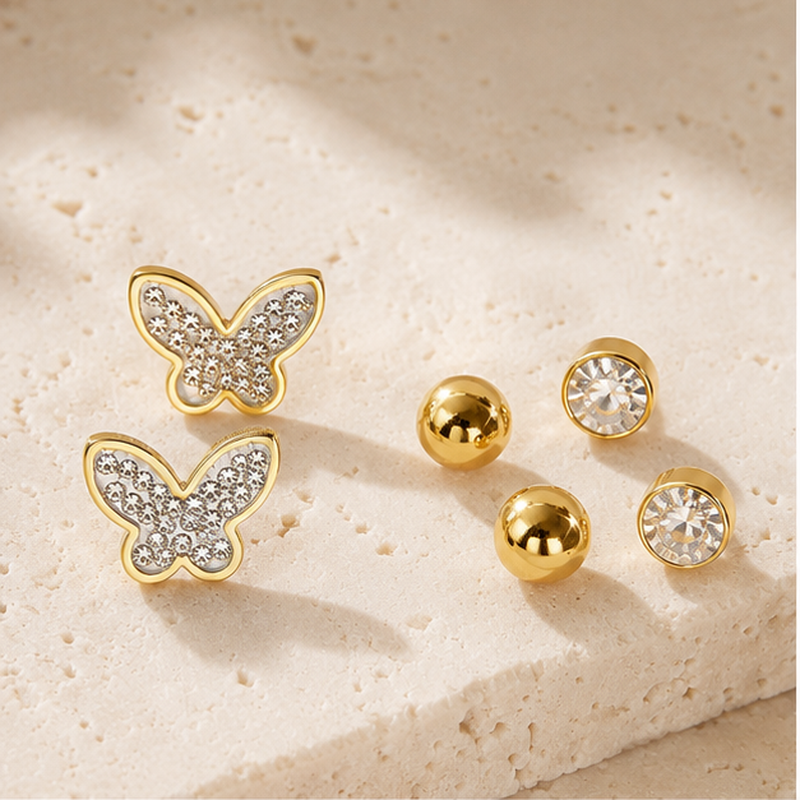 Farfalla Butterfly Stud Set
