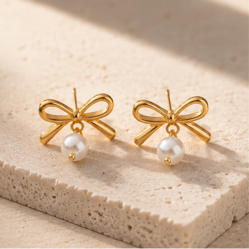 Fiocchetto Pearl Bow Earrings