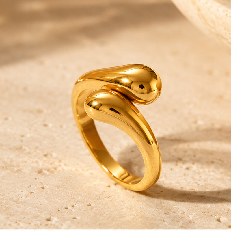 Goccia Bypass Dome Ring