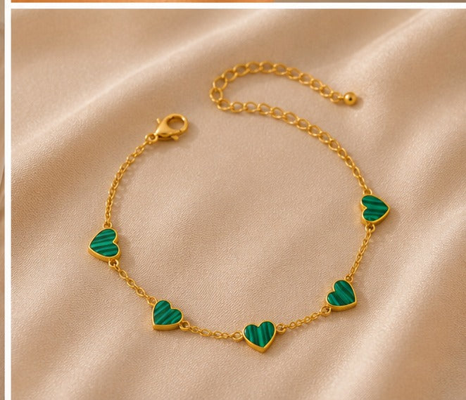 Verde Heart Bracelet