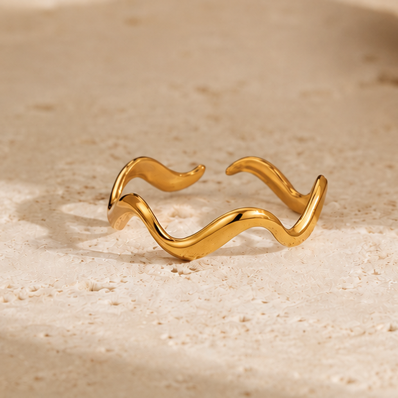 Sinuosa Wave Open Ring