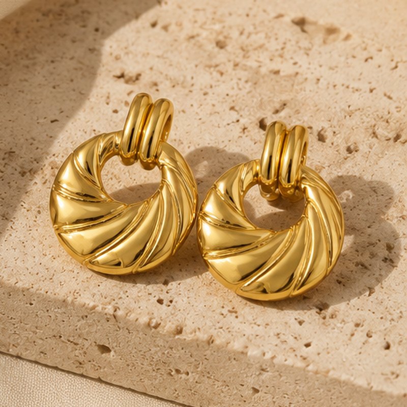 Spirale Twist Drop Earrings