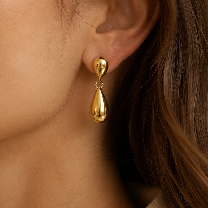 Stilla Long Drop Earrings