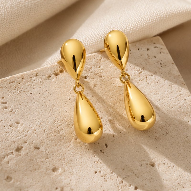 Stilla Long Drop Earrings