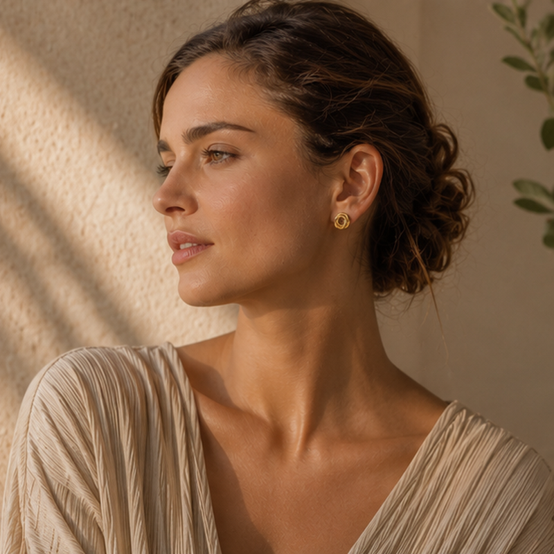 Treccia Knot Earrings — Detailansicht